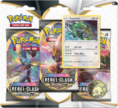 Pokemon SWSH2 Rebel Clash 3-Pack Blister - Rayquaza Promo